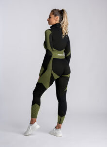 Megasstic valkyrie green top, jacket and leggings